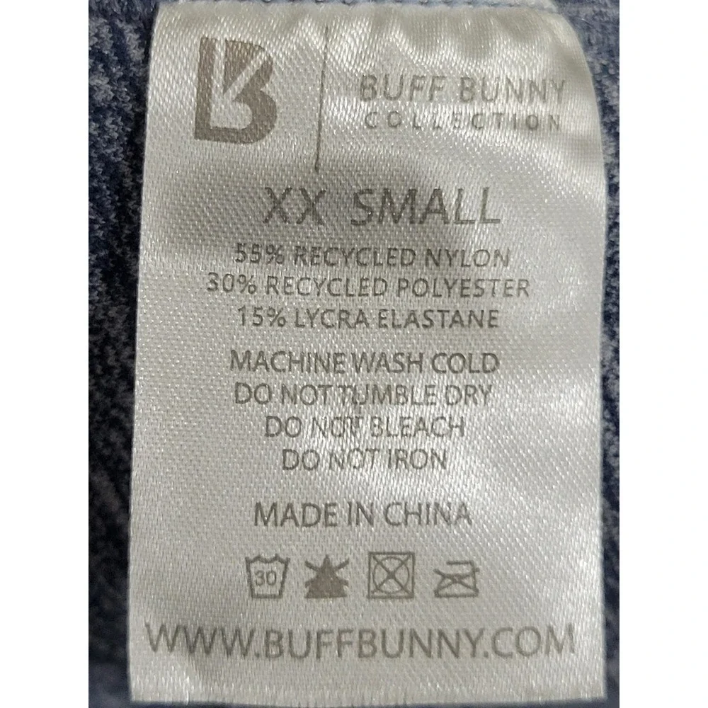 BuffBunny‎ Womens Resource Seamless Sports Bra Size XXS Blue